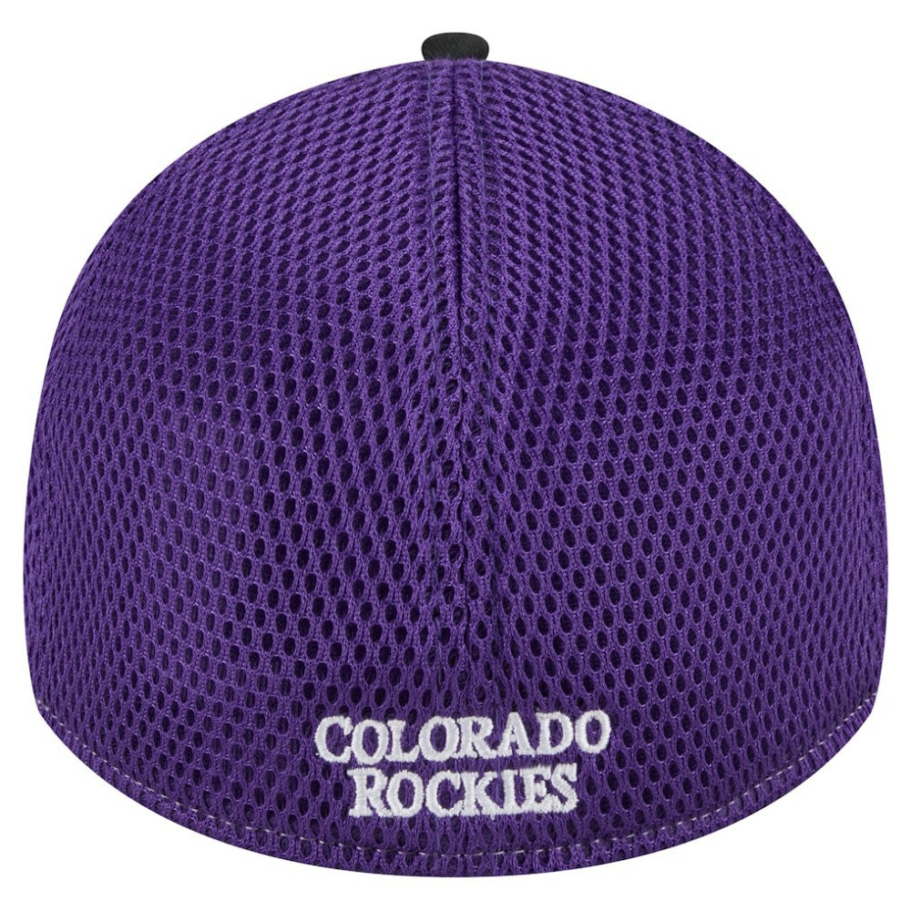 Colorado Rockies New Era Neo 39THIRTY Flex Hat - Black Hats