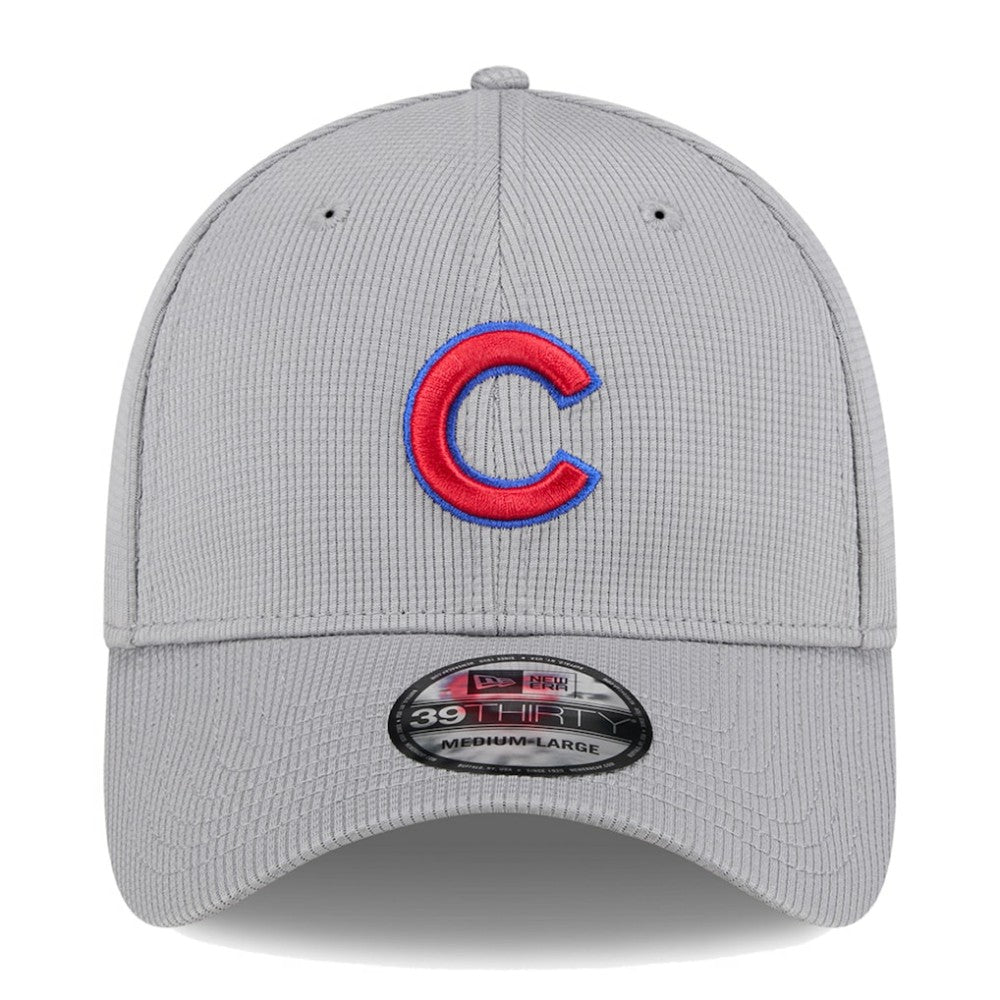 Chicago Cubs New Era Active Pivot 39THIRTY Flex Hat - Gray Hats