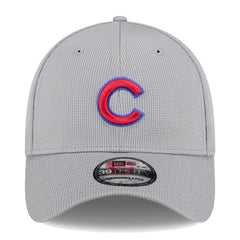 Chicago Cubs New Era Active Pivot 39THIRTY Flex Hat - Gray Hats