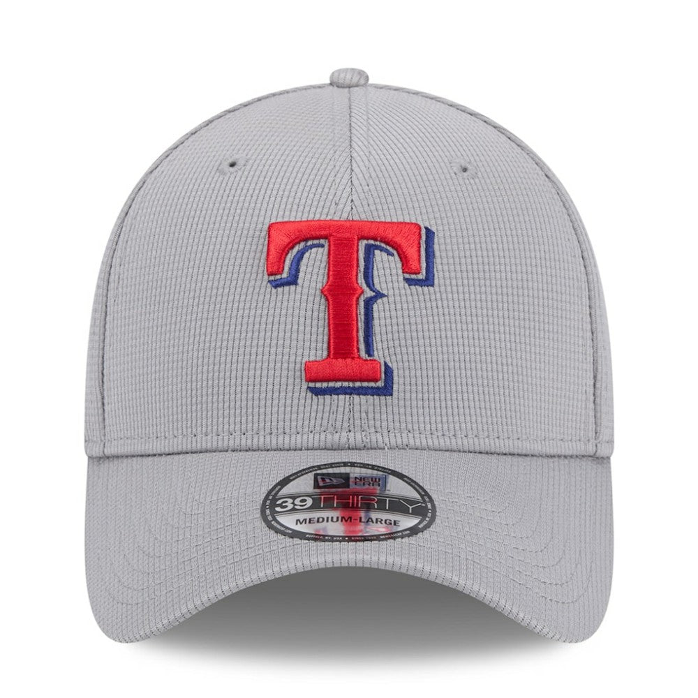 Texas Rangers New Era Active Pivot 39THIRTY Flex Hat - Gray Hats