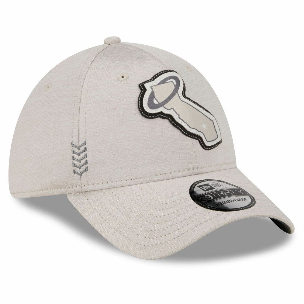 Los Angeles Angels New Era 2024 Clubhouse 39THIRTY Flex Hat - Cream Hats