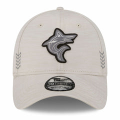 Miami Marlins New Era 2024 Clubhouse 39THIRTY Flex Hat - Cream Hats