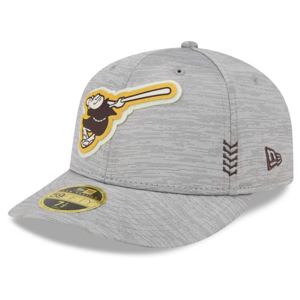 San Diego Padres New Era 2024 Clubhouse Low Profile 59FIFTY Fitted Hat - Gray Hats