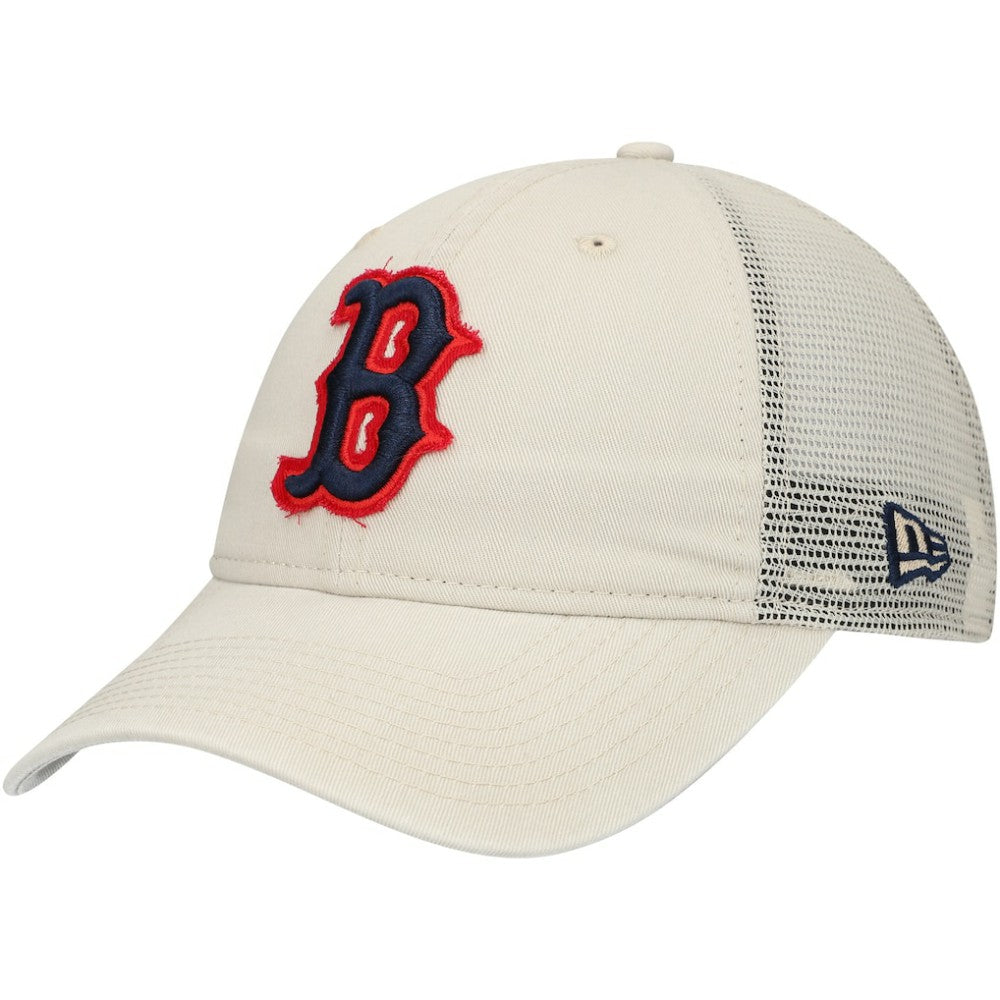 Boston Red Sox New Era Game Day 9TWENTY Adjustable Trucker Hat - Stone Hats