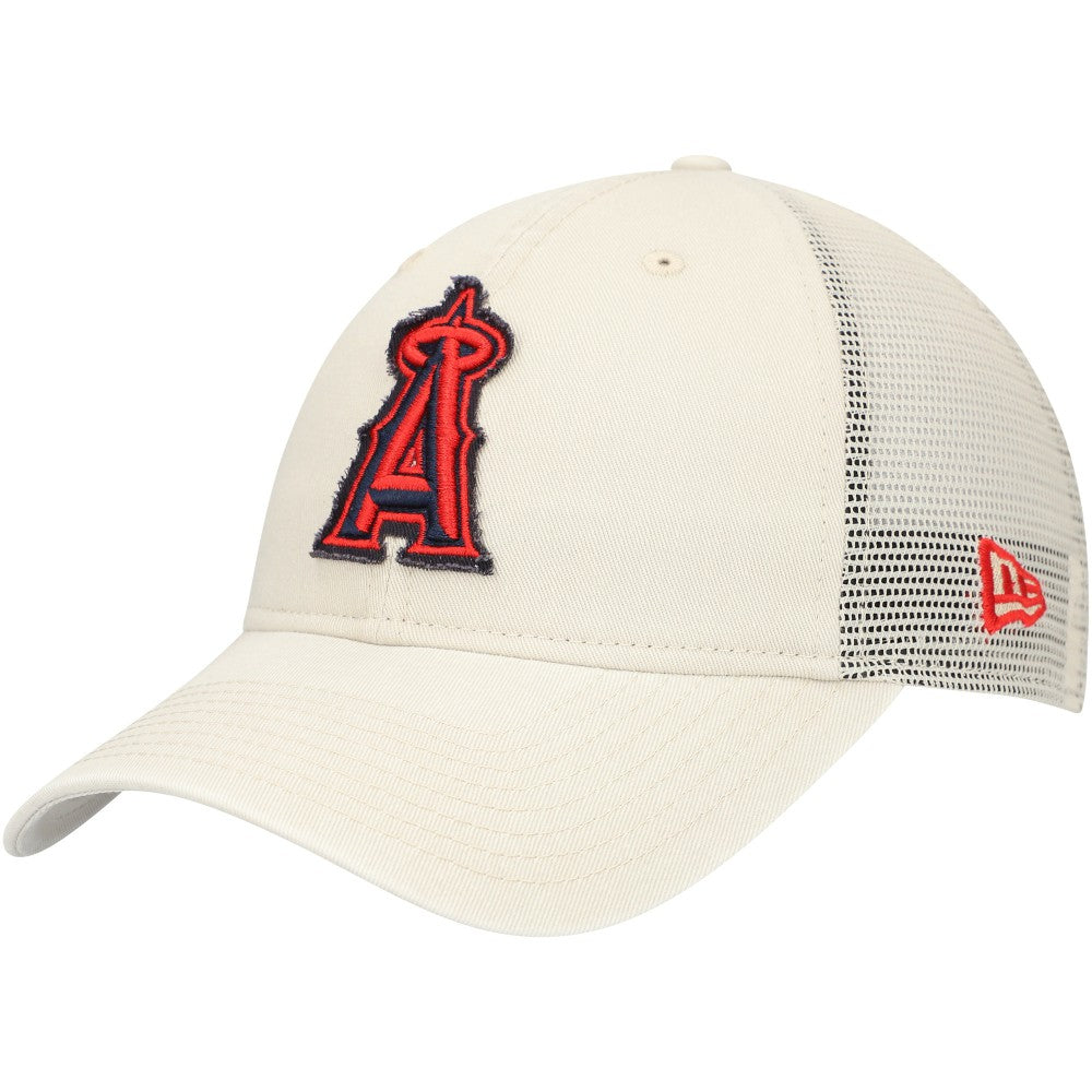Los Angeles Angels New Era Game Day 9TWENTY Adjustable Trucker Hat - Stone Hats