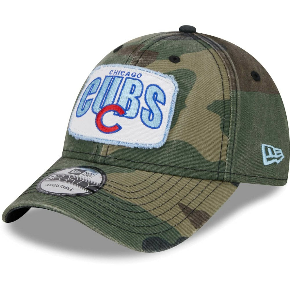 Chicago Cubs New Era Gameday 9FORTY Adjustable Hat - Camo Hats