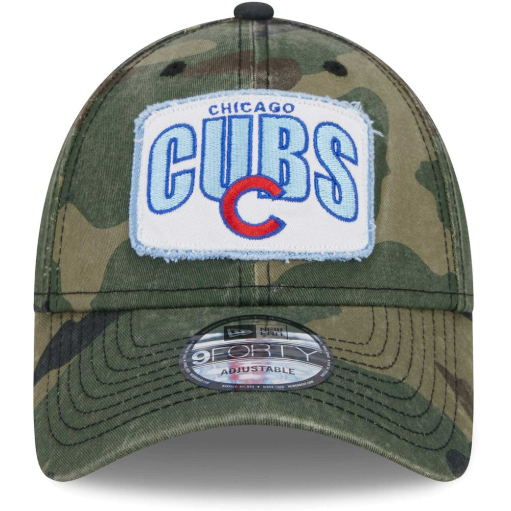 Chicago Cubs New Era Gameday 9FORTY Adjustable Hat - Camo Hats