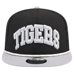 Detroit Tigers New Era Throwback Meshback Golfer Hat - Black Hats