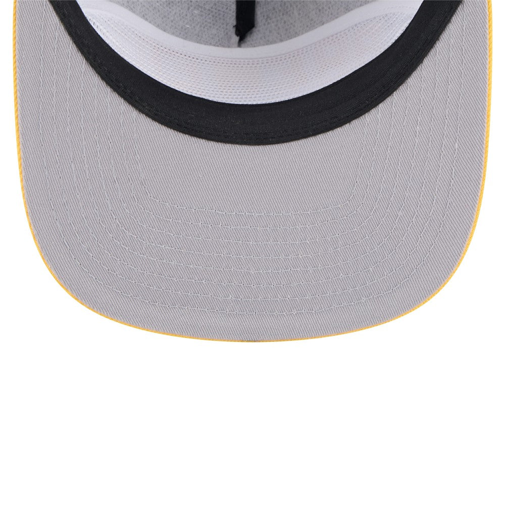 Milwaukee Brewers New Era Throwback Meshback Golfer Hat - Black Hats