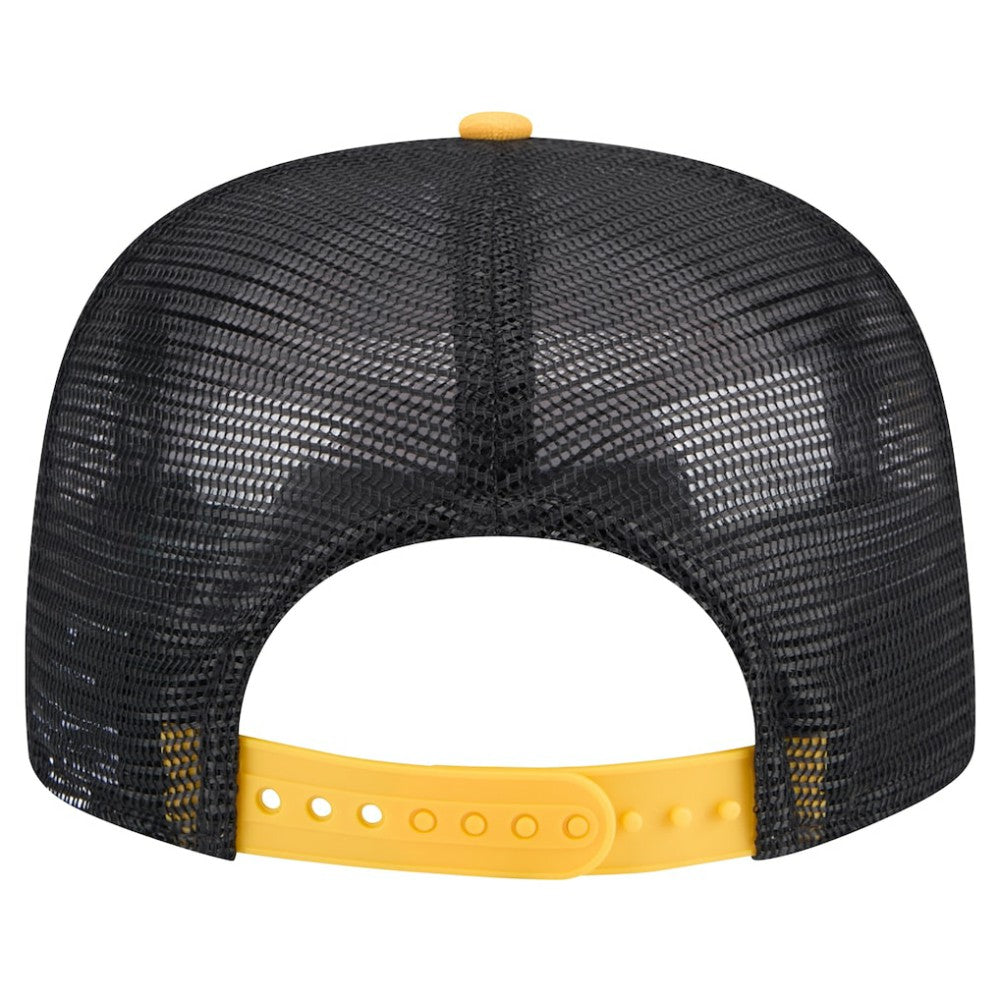 Athletics New Era Throwback Meshback Golfer Hat - Black Hats