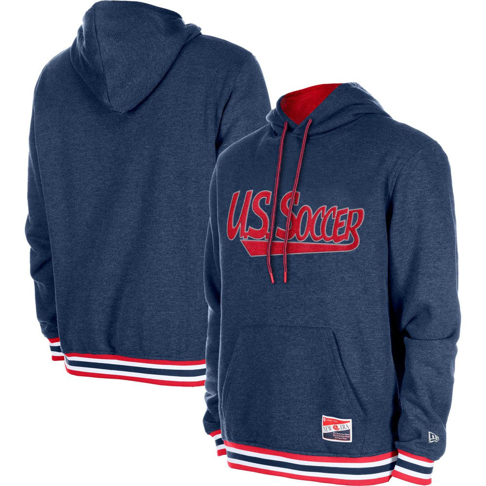 USMNT 5th & Ocean by New Era Throwback Fleece Pullover Hoodie Navy