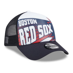 Boston Red Sox New Era Youth Boom 9FORTY Adjustable Hat - Navy Hats