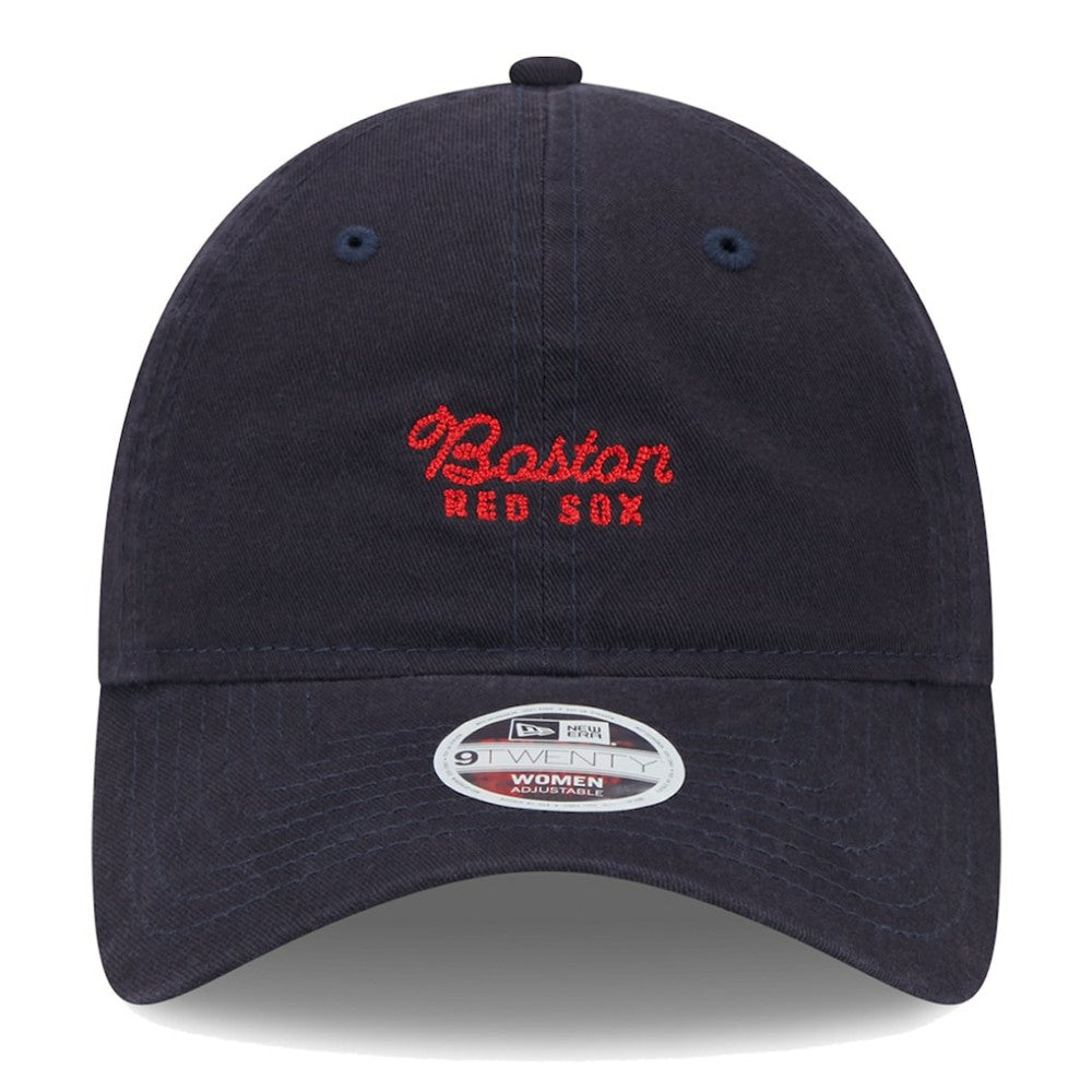 Boston Red Sox New Era Women's Script 9TWENTY Adjustable Hat - Navy Hats