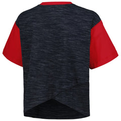 USWNT 5th & Ocean by New Era Women's Athletic Cross Back Cropped T-Shirt Navy shop