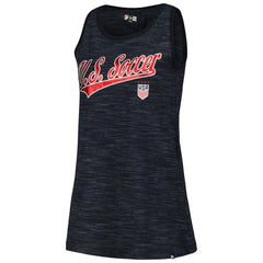 USWNT 5th & Ocean by New Era Women's Athletic Cross Back Tank Top Navy