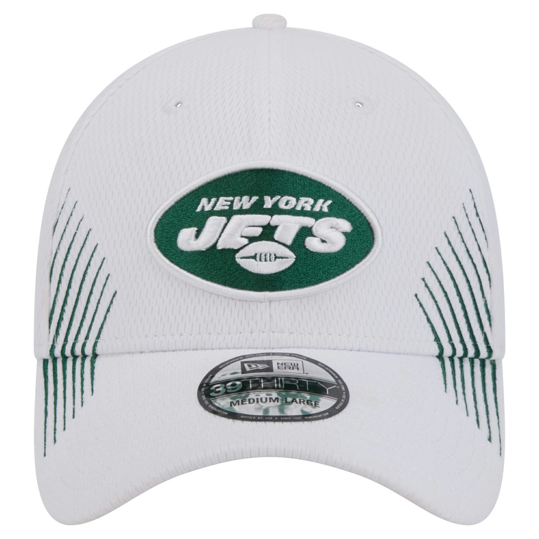 New York Jets New Era Active 39THIRTY Flex Hat White