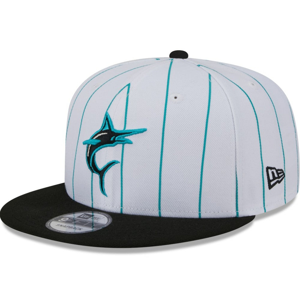 Miami Marlins New Era 2024 Batting Practice 9FIFTY Snapback Hat - White Hats