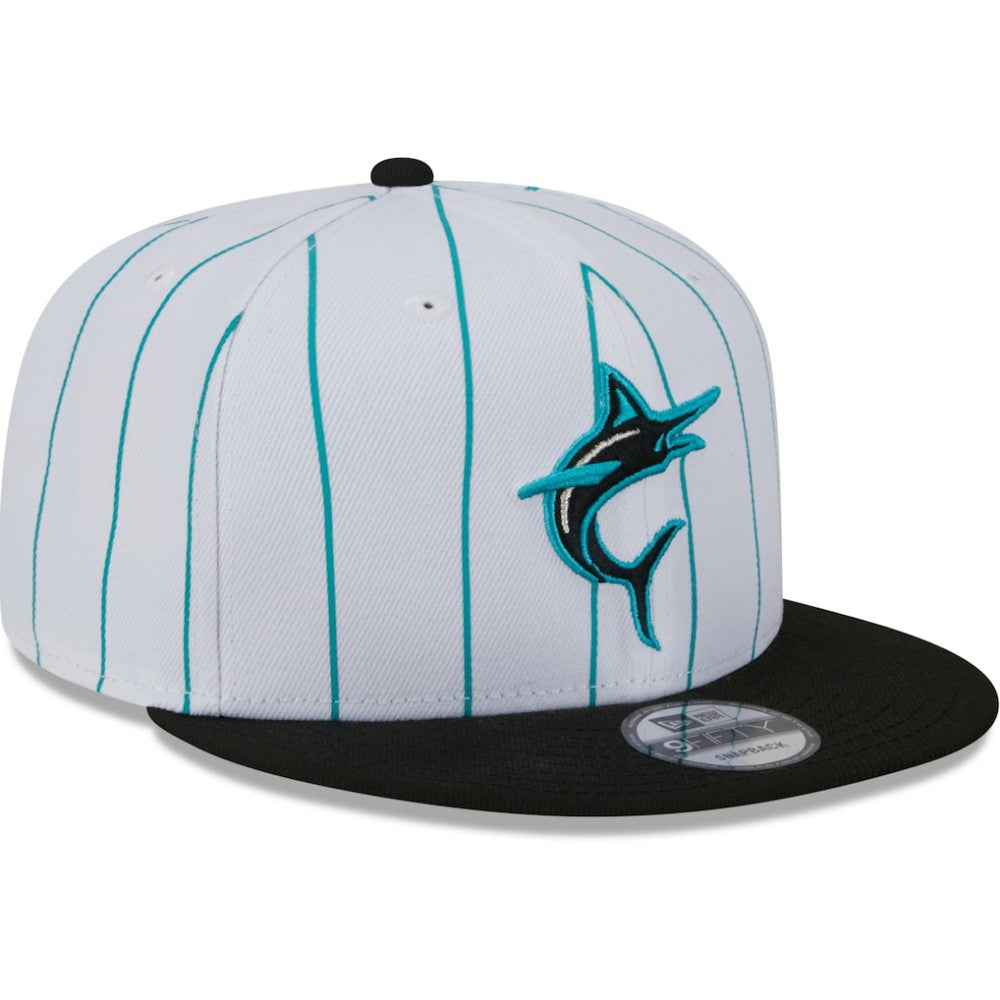 Miami Marlins New Era 2024 Batting Practice 9FIFTY Snapback Hat - White Hats