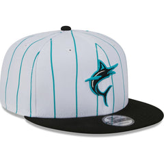 Miami Marlins New Era 2024 Batting Practice 9FIFTY Snapback Hat - White Hats