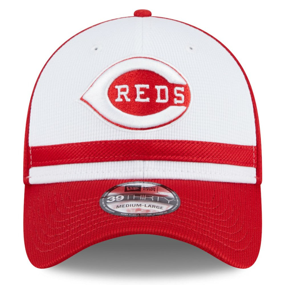 Cincinnati Reds New Era 2025 Batting Practice 39THIRTY Flex Hat - White Hats
