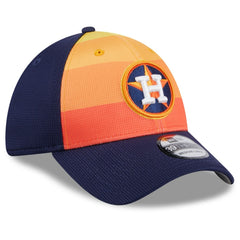 Houston Astros New Era 2025 Batting Practice 39THIRTY Flex Hat - Orange Hats