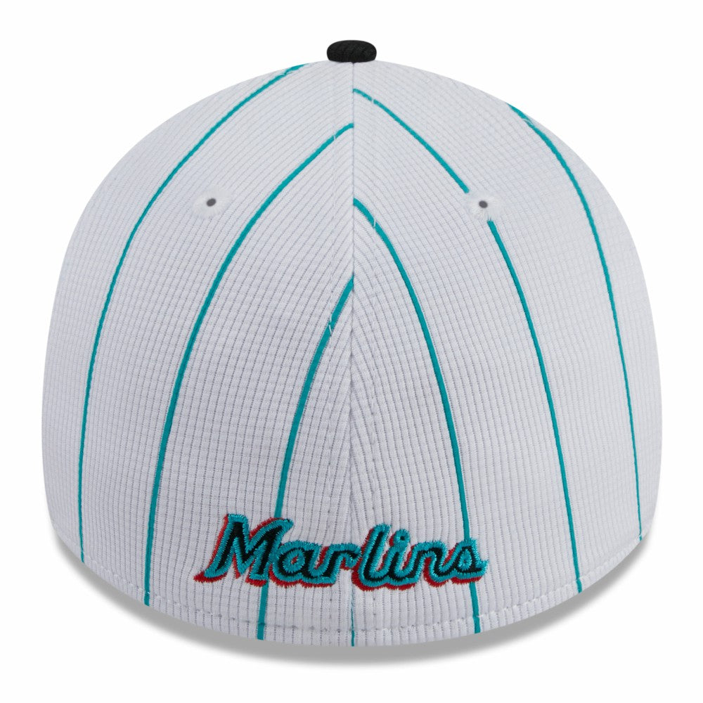 Miami Marlins New Era 2025 Batting Practice 39THIRTY Flex Hat - White Hats