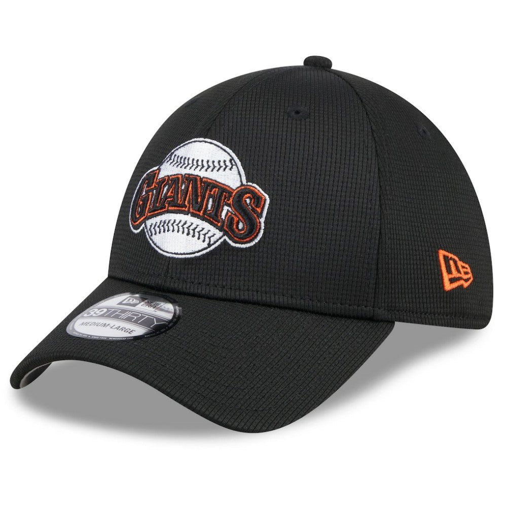 San Francisco Giants New Era 2025 Batting Practice 39THIRTY Flex Hat - Black Hats