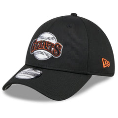 San Francisco Giants New Era 2025 Batting Practice 39THIRTY Flex Hat - Black Hats