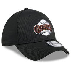 San Francisco Giants New Era 2025 Batting Practice 39THIRTY Flex Hat - Black Hats