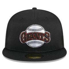 San Francisco Giants New Era 2025 Batting Practice 59FIFTY Fitted Hat - Black Hats
