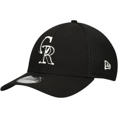 Colorado Rockies New Era Neo 39THIRTY Flex Hat - Black/White Hats