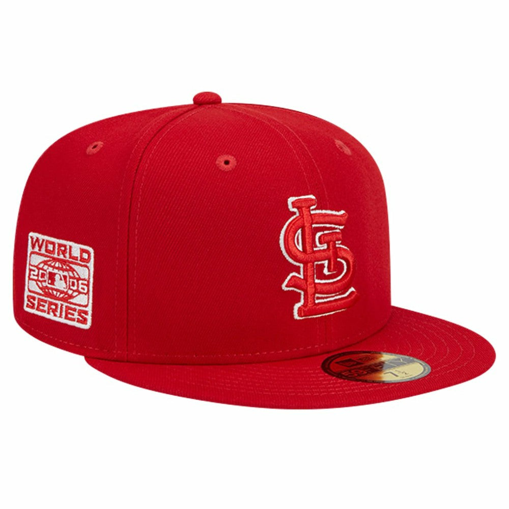 St. Louis Cardinals New Era Logo 59FIFTY Fitted Hat - Red Hats