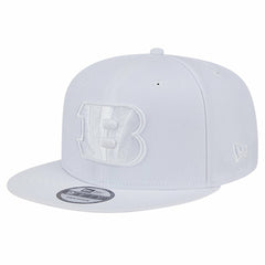 Cincinnati Bengals New Era Main White on White 9FIFTY Snapback Hat