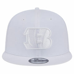 Cincinnati Bengals New Era Main White on White 9FIFTY Snapback Hat