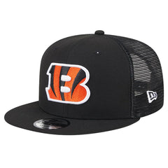 Cincinnati Bengals New Era Main Trucker 9FIFTY Snapback Hat Black