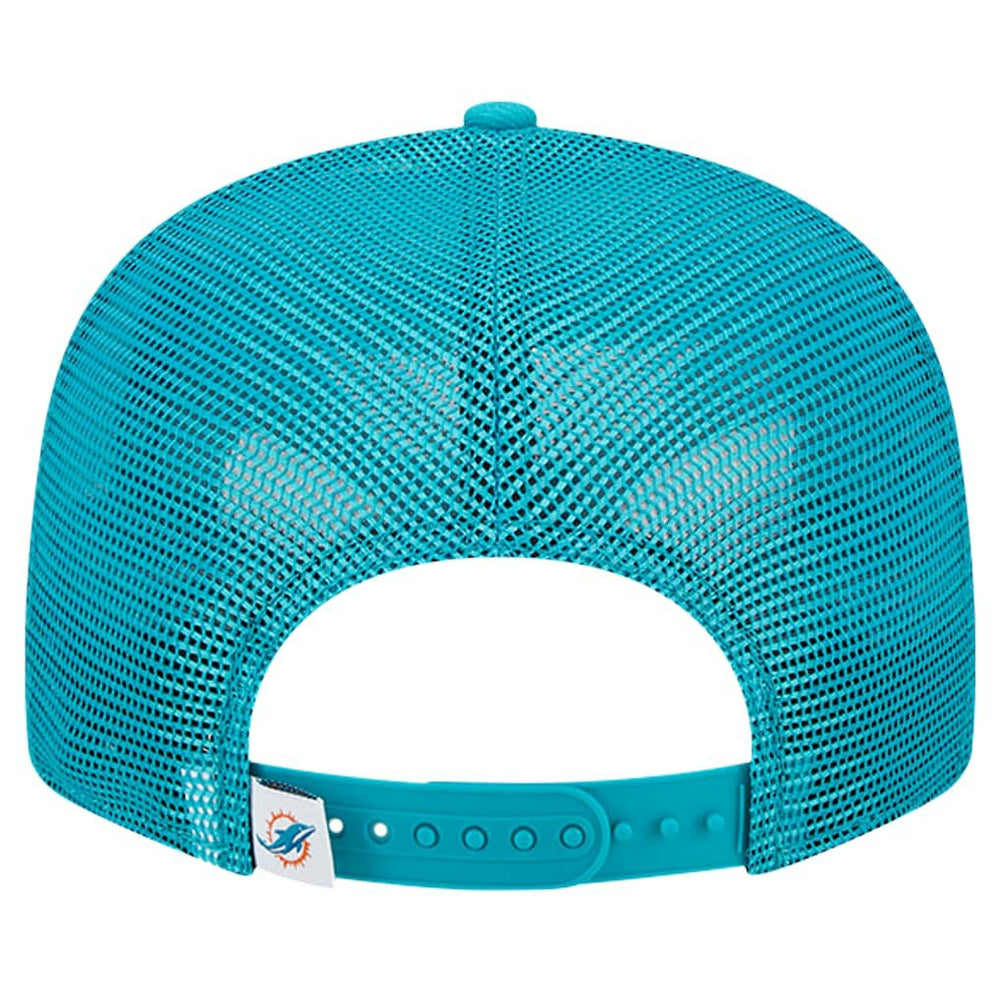 Miami Dolphins New Era Main Trucker 9FIFTY Snapback Hat Aqua