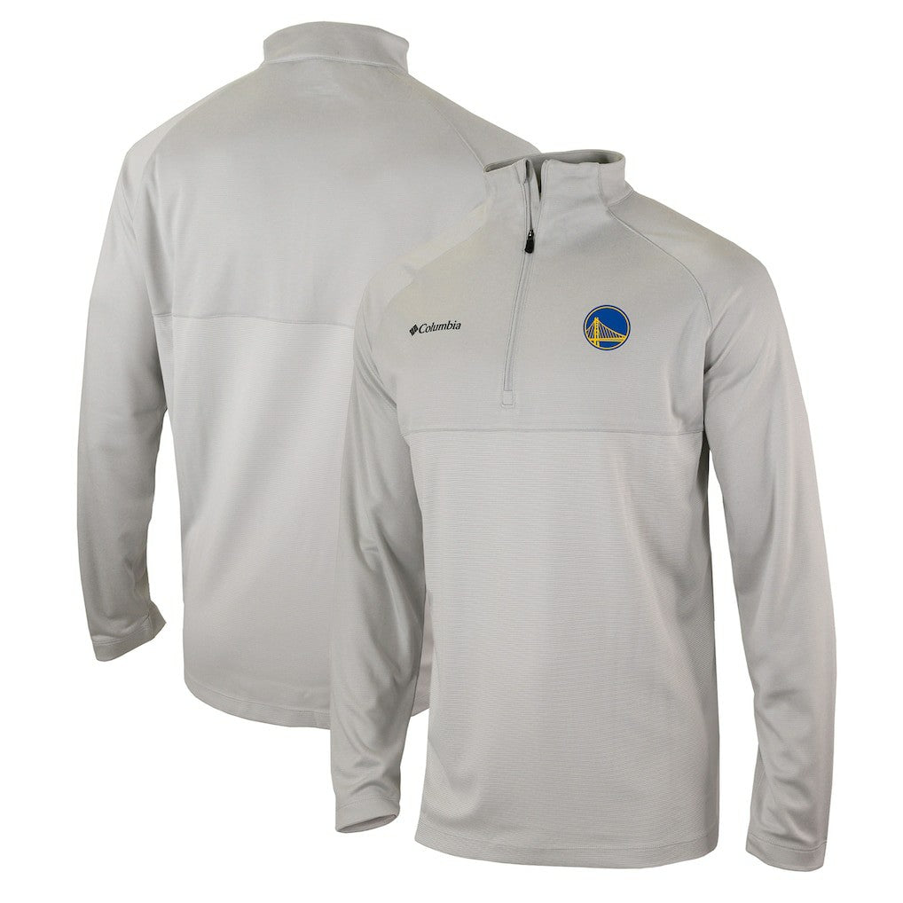Golden State Warriors Omni-Wick Rockin' It Quarter-Zip Pullover Top Heather Gray