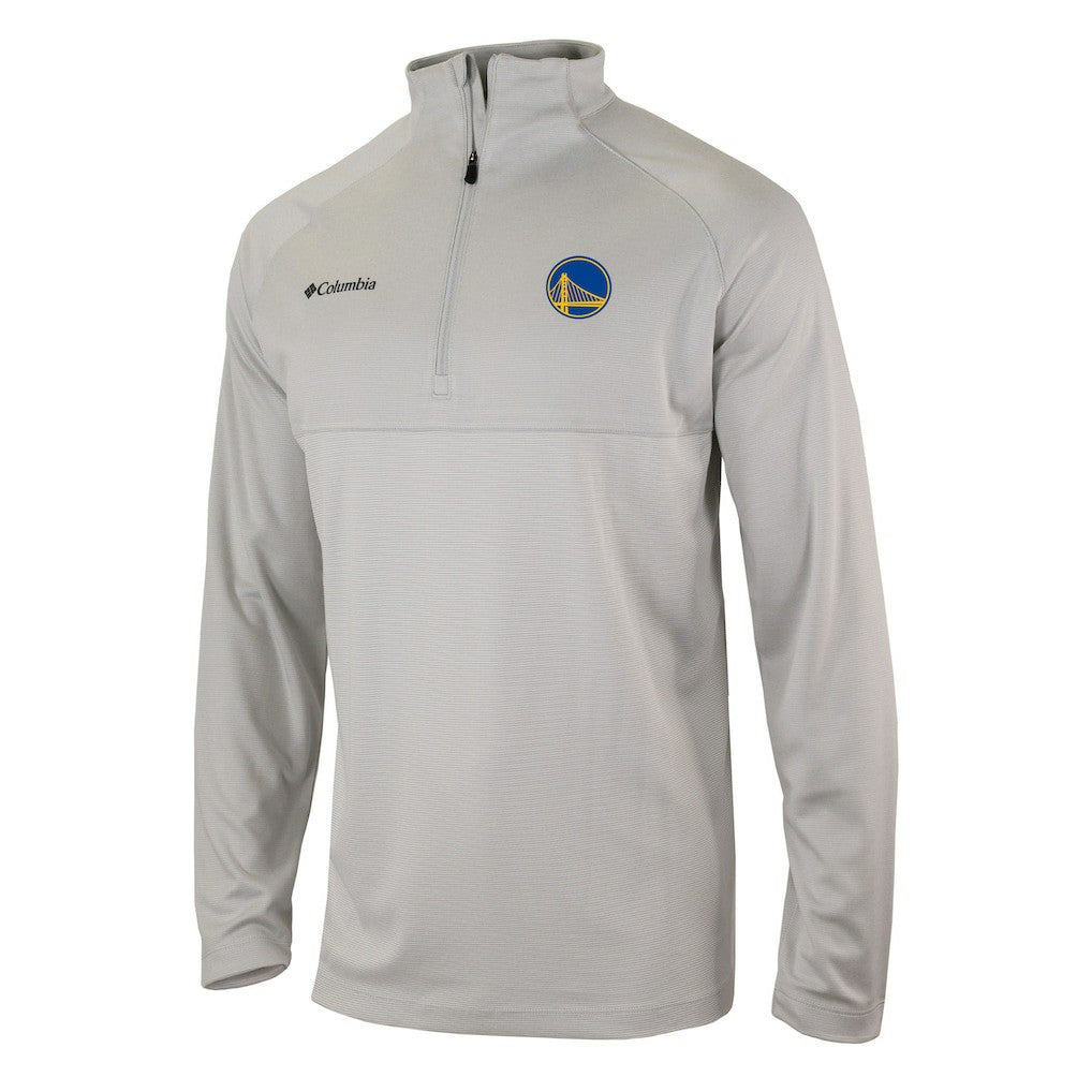 Golden State Warriors Omni-Wick Rockin' It Quarter-Zip Pullover Top Heather Gray
