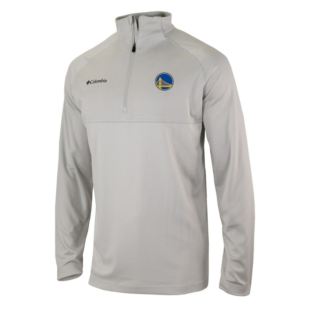 Golden State Warriors Omni-Wick Rockin' It Quarter-Zip Pullover Top Heather Gray