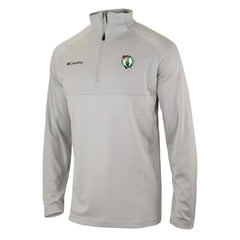 Boston Celtics Omni-Wick Rockin' It Quarter-Zip Pullover Top Heather Gray