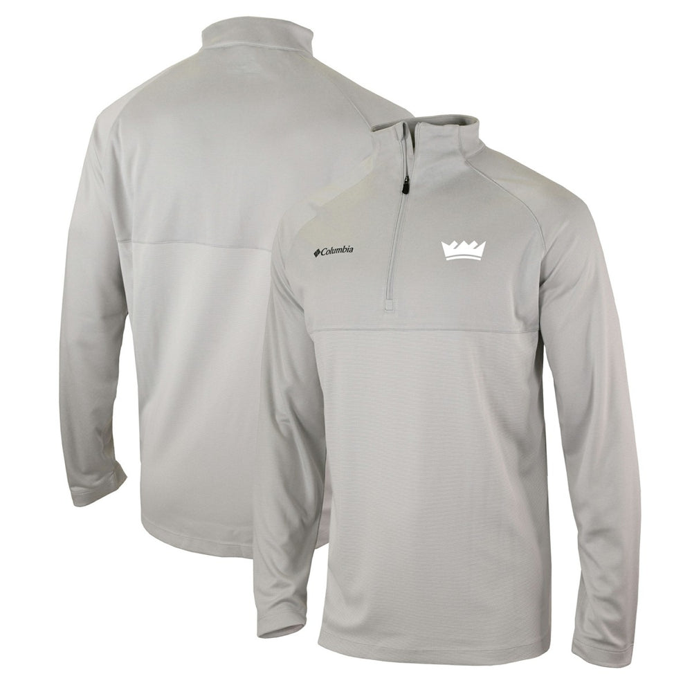 Sacramento Kings Omni-Wick Rockin' It Quarter-Zip Pullover Top Heather Gray