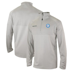 Philadelphia 76ers Omni-Wick Rockin' It Quarter-Zip Pullover Top Heather Gray
