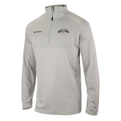 San Antonio Spurs Omni-Wick Rockin' It Quarter-Zip Pullover Top Heather Gray