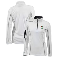 Boston Celtics Women's Omni-Wick Shotgun Quarter-Zip Pullover Top White