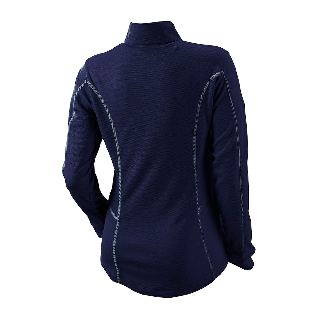 Denver Nuggets Women's Omni-Wick Shotgun Quarter-Zip Pullover Top Navy