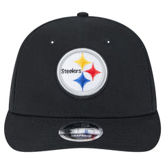 Pittsburgh Steelers New Era Main Low Profile 9FIFTY Snapback Hat Black