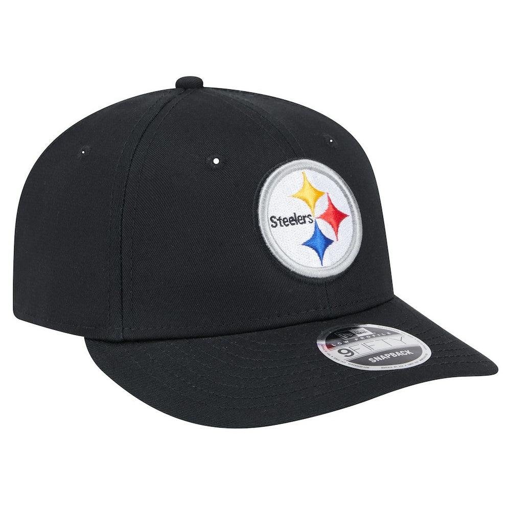 Pittsburgh Steelers New Era Main Low Profile 9FIFTY Snapback Hat Black