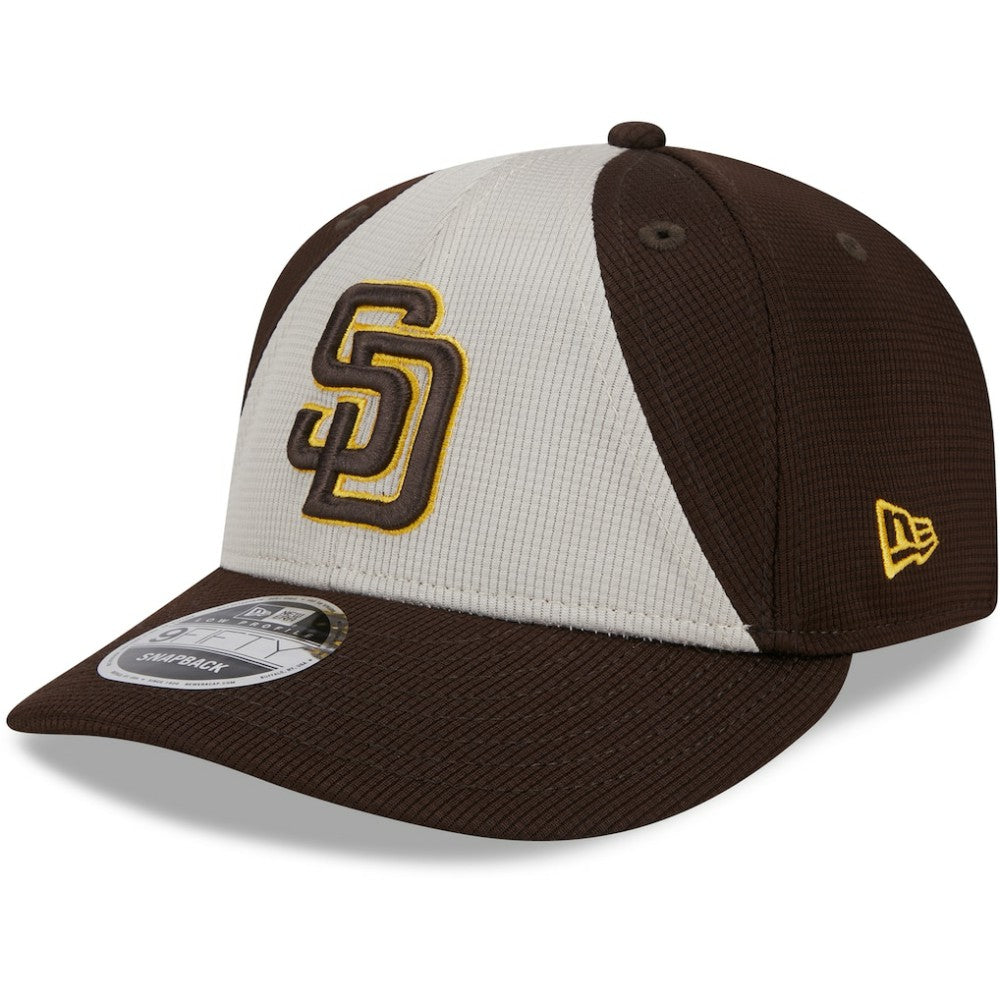 San Diego Padres New Era 2025 Batting Practice Low Profile 9FIFTY Snapback Hat - Brown Hats