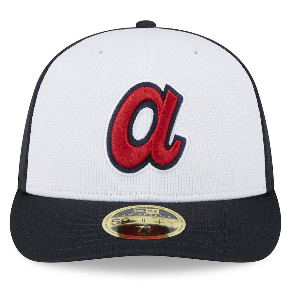Atlanta Braves New Era 2025 Batting Practice Low Profile 59FIFTY Fitted Hat - White Hats