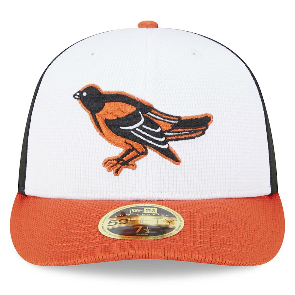 Baltimore Orioles New Era 2025 Batting Practice Low Profile 59FIFTY Fitted Hat - White Hats
